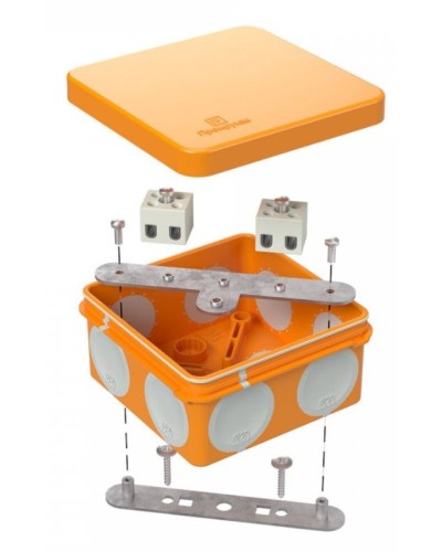 Коробка огнестойкая 80х80х40 (60-0210-FR2.5-6). Коробка огнестойкая для открытой установки. Промрукав в Благовещенске