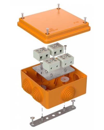 Коробка огнестойкая 100х100х50 для о/п (40-0300-FR2.5-8). Коробка огнестойкая для открытой установки. Промрукав в Благовещенске