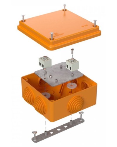 Коробка огнестойкая 100х100х50 (40-0300-FR1.5-4). Коробка огнестойкая для открытой установки. Промрукав в Благовещенске