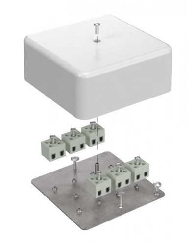 Коробка огнестойкая 103х103х45 (латунь) (40-0470-FR2.5-12-Е60). Коробка огнестойкая для открытой установки. Промрукав в Благовещенске