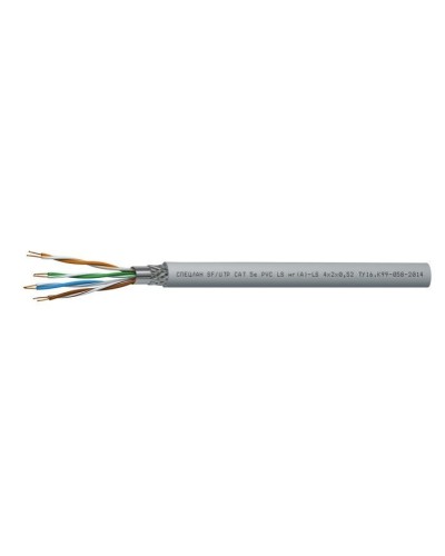СПЕЦЛАН SF/UTP Cat 5e PVC LSнг(А)-LS 2х2х0,52. Кабель «витая пара» (LAN) для структурированных систем связи. Спецкабель в Благовещенске