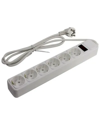 SP6W-118. Сетевой фильтр 6 розеток, 1.8м, белый. 5bites в Благовещенске