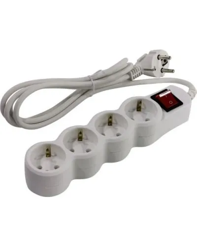 SP4W-118. Сетевой фильтр 4 розетки, 1.8м, белый. 5bites в Благовещенске