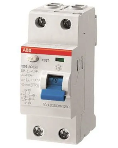 F202 AC-25/0,03 (2CSF202001R1250). Выключатель дифференциального тока (УЗО). ABB в Благовещенске