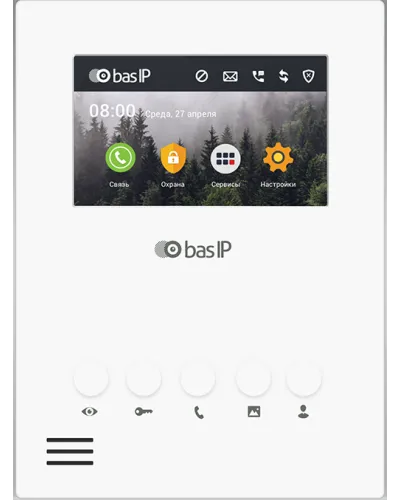 AU-04LA (AU-04L) WHITE. Монитор IP-домофона. BAS-IP в Благовещенске