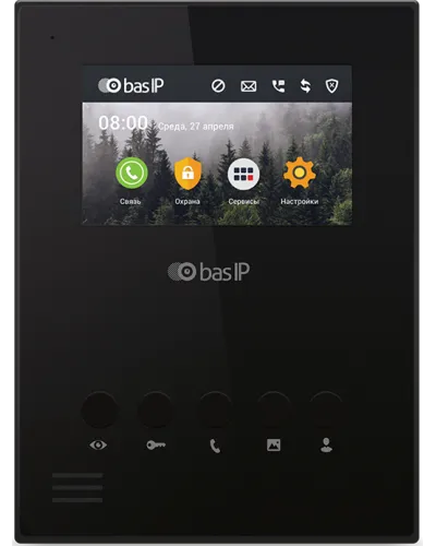 AU-04LA (AU-04L) BLACK. Монитор IP-домофона. BAS-IP в Благовещенске