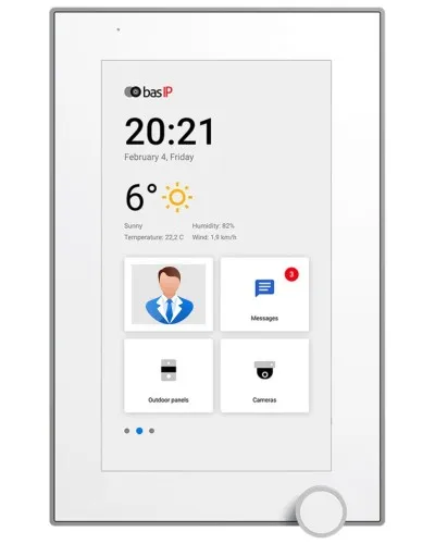 AZ-07L WHITE. Монитор IP-видеодомофона цветной. BAS-IP в Благовещенске