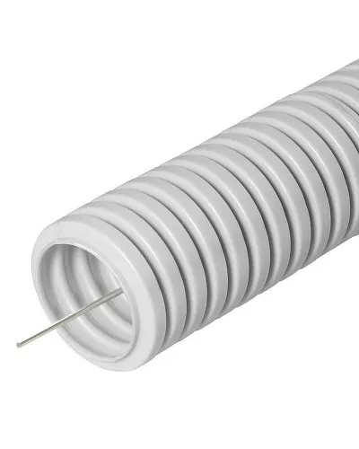 FCPL-50-PVC-015-1-GY (11232c): Труба гофрированная гибкая, лёгкая с протяжкой в Благовещенске