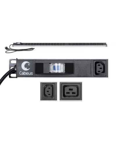 PDU-16-14C13-10C19-B-C14 (9553c). Блок розеток. CABEUS в Благовещенске