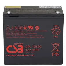 CSB GPL 12520. Аккумулятор герметичный свинцово-кислотный. CSB