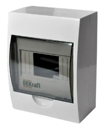 ЩРН-П-6 IP41 настенный (31009DEK). Щиток модульный с прозрачной дверцей. DEKraft в Благовещенске