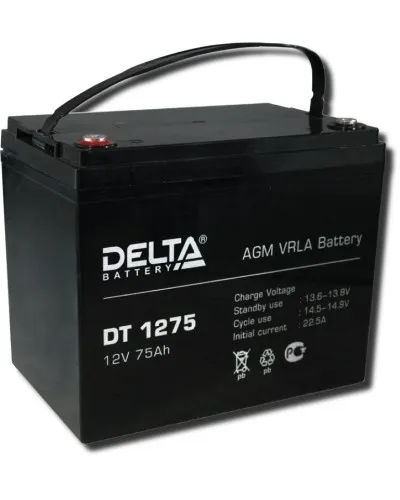 Delta DT 1275. Аккумулятор герметичный свинцово-кислотный. Delta в Благовещенске