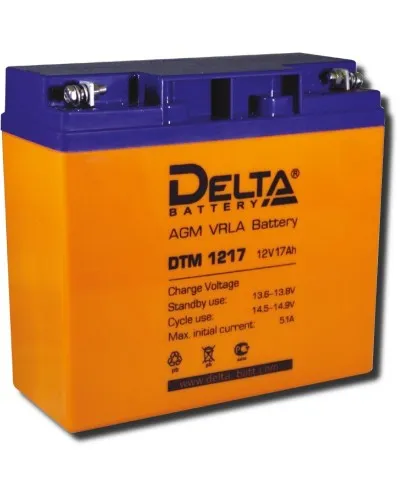 Delta DTM 1217. Аккумулятор герметичный свинцово-кислотный. Delta в Благовещенске