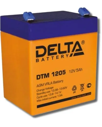 Delta DTM 1205. Аккумулятор герметичный свинцово-кислотный. Delta в Благовещенске