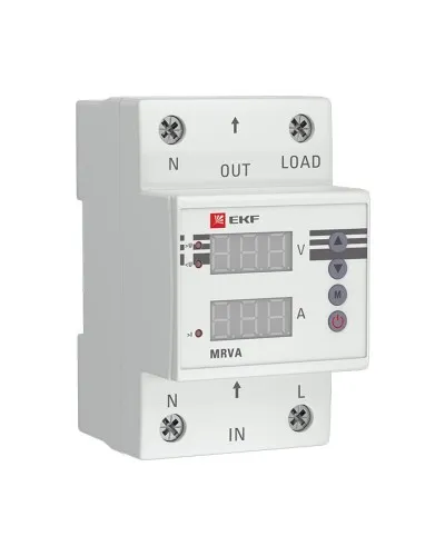 MRVA 25A PROxima (MRVA-25A). Реле напряжения и тока с дисплеем. EKF в Благовещенске