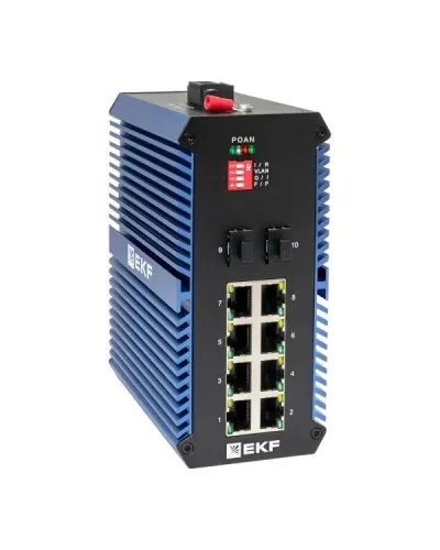 TSX-U-2GX/SFP-8GTP. Промышленный неуправляемый коммутатор. EKF в Благовещенске