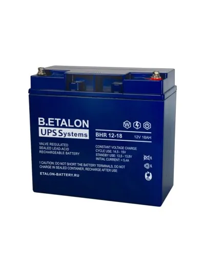 B.ETALON BHR 12-18. Аккумулятор герметичный свинцово-кислотный. ETALON в Благовещенске