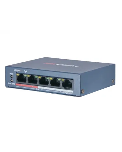 DS-3E0105P-E/M(B). Коммутатор с питанием POE. Hikvision в Благовещенске