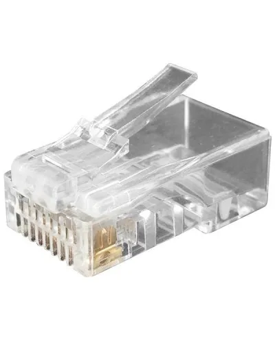 PLUG-8P8C-U-C6-100 (100 шт). Разъем RJ-45. Hyperline в Благовещенске