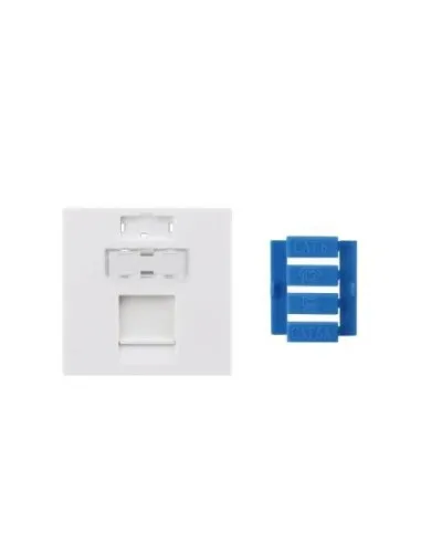 SIP3-1K-M45-45. Вставка 45x45 для 1 модуля Keystone Jack, со шторкой. Hyperline в Благовещенске