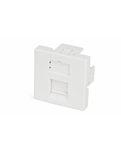 SIP2-1K-M45-45. Вставка 45х45 для 1 модуля формата Keystone Jack, со шторкой. Hyperline в Благовещенске