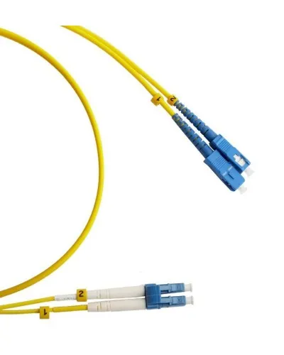 FC-D2-9-LC/UR-SC/UR-H-2M-LSZH-YL. Патч-корд волоконно-оптический LC/UPC-SC/UPC. Hyperline в Благовещенске