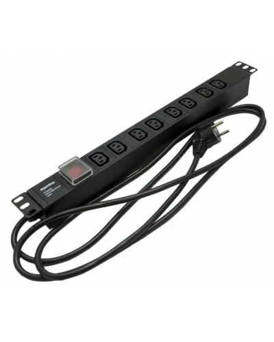 SHE19-8IEC-S-2.5EU. Блок розеток 19. Hyperline в Благовещенске