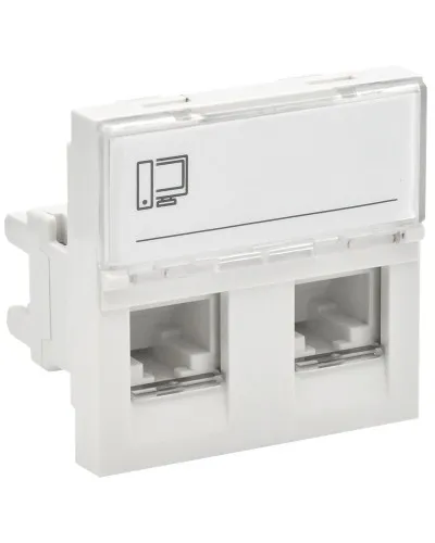 Розетка RJ45 кат.6 PRIMER РКИ-22-00-П-6 белый IEK (PR-KK40D-RI-0-2-2C06U-K01). Розетка RJ-45. IEK в Благовещенске
