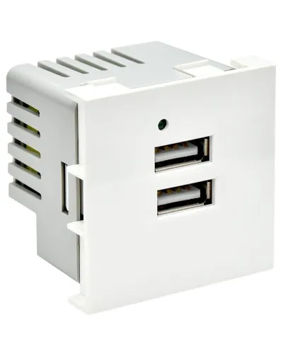 Розетка USB A+A 4,2А PRIMER РКЮ-23-40-П белый IEK PR-KK40D-RU-0-2-AA-K01). Розетка USB. IEK в Благовещенске