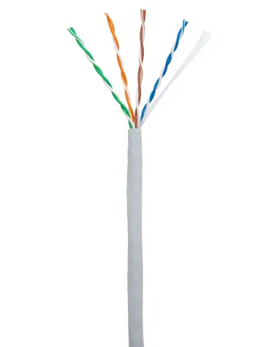 U/UTP 4pair, Cat5e, In, PVC (CCA-UU004-5E-PVC-GY). Кабель «витая пара» (LAN) для структурированных систем связи. NETLAN в Благовещенске