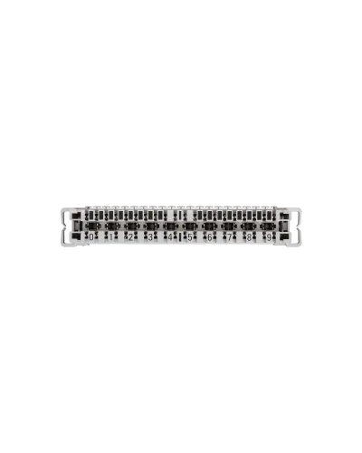 NMC-PL10-CU-10 (10 шт). Плинт неразмыкаемый, (0...9), крепление под кронштейн и круглые направляющие. NIKOMAX в Благовещенске