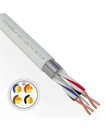 КПСВЭВнг(А)-LSLTx 2х2х0,75 REXANT (01-4876-1). Кабель для систем передачи данных пониженной пожароопасности c низким дымо- и газовыделением, с низкой токсичностью продуктов горения. Rexant в Благовещенске