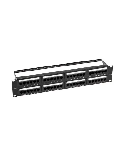 Панель коммутационная с кабельными органайзерами 19", 2U, 48 портов, UTP, RJ-45, CAT 5e REXANT PRO (02-0032): Патч-панель 19" в Благовещенске