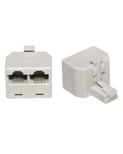 Двойник компьютерный UTP RJ-45(8P8C) (штекер - 2 гнезда) REXANT (03-0102): Кабельный соединитель в Благовещенске