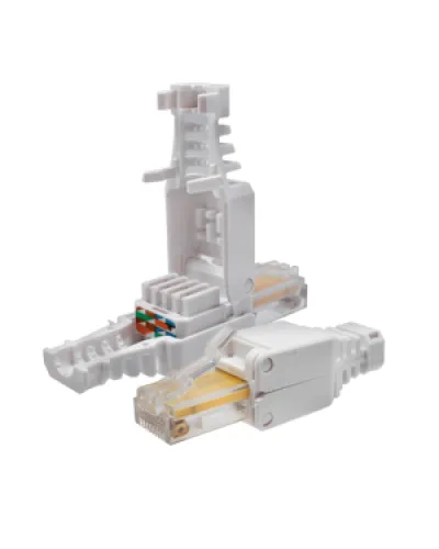 Коннектор 8P8C U/UTP Cat.5e (RJ-45) безинструментальный (10-0218). Разъем RJ-45. SUPRLAN в Благовещенске
