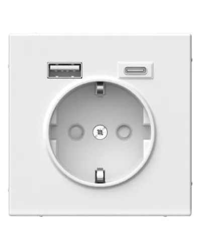 ArtGallery розетка 1-местная с USB тип-A+C, скрытой установки, механизм, белый (GAL000132). Розетка с USB. Systeme Electric в Благовещенске