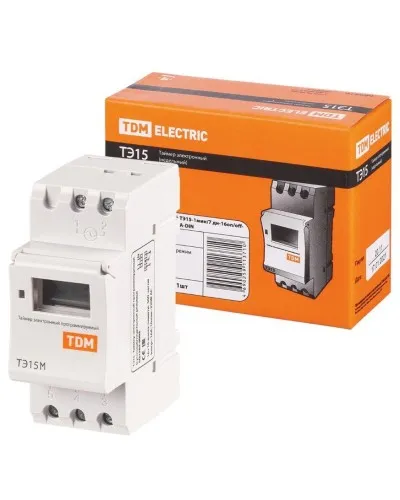 ТЭ15М-1мин/7дн-32on/off-30А-DIN TDM (SQ1503-0037). Таймер электронный. TDM ЕLECTRIC в Благовещенске