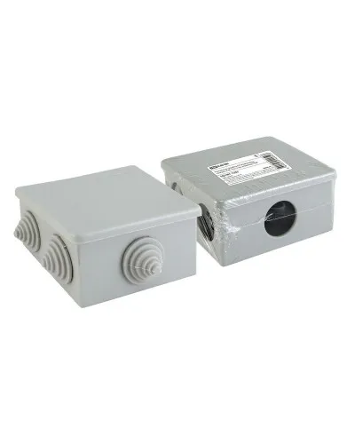 Распаячная коробка ОП 80х80х40мм, крышка, IP44, 6 вх. TDM (SQ1401-1235). Распаячная коробка ОП. TDM ЕLECTRIC в Благовещенске