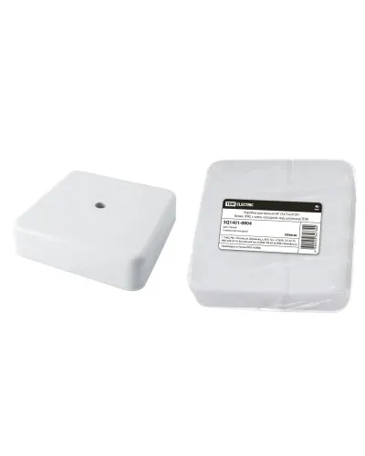 Коробка КР 75х75х20 ОП белая, IP40, с клеммной колодкой (SQ1401-0904). Распаячная коробка. TDM ЕLECTRIC в Благовещенске