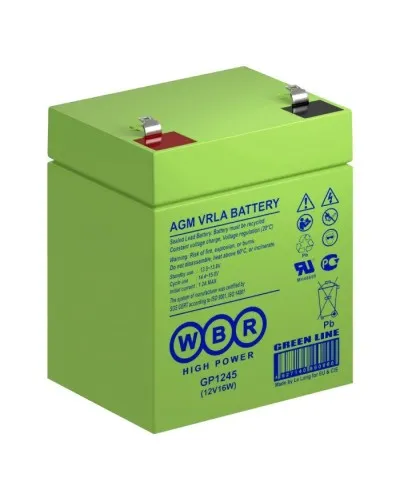 WBR GP1245 (12V16W). Аккумулятор герметичный свинцово-кислотный. WBR в Благовещенске