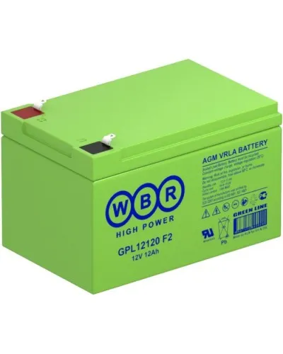 WBR GPL12120 F2. Аккумулятор герметичный свинцово-кислотный. WBR в Благовещенске
