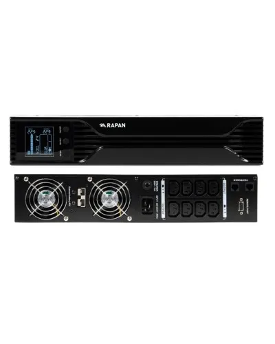 RAPAN-UPS 3000 RACK+4х9Ah (RAPAN-UPS 3000-RACK-IN-4х9-E) (8960). Бесперебойный источник питания. Бастион в Благовещенске