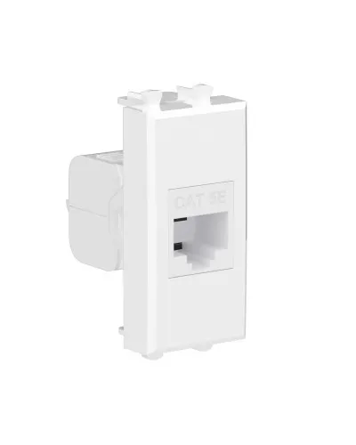 Розетка RJ-45 Avanti 1 модуль белое облако (4400661): Розетка компьютерная, без шторки модульная, кат.5е в Благовещенске