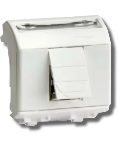Розетка RJ-45 Brava 2 модуля белая (76450B): Розетка компьютерная с двумя разъёмами в Благовещенске