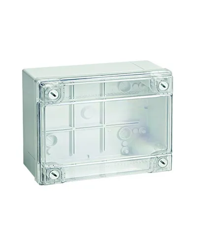 Коробка ответвительная с гладкими стенками, IP56, 380х300х120 (54420). Коробка ответвительная с гладкими стенками и прозрачной крышкой. ДКС в Благовещенске