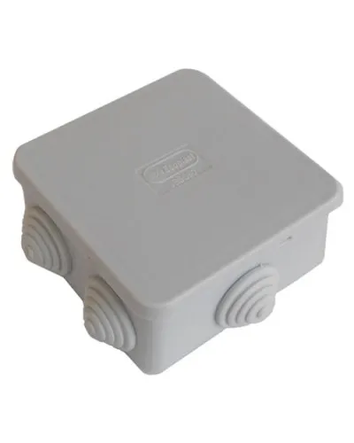 Коробка JBS080 85х85х50, 6 вых., IP44, серая (44066). Коробка монтажная. Экопласт в Благовещенске