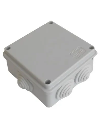 Коробка JBS100 100х100х55, 6 вых, IP55, серая (44007HF). Коробка монтажная, без галогена. Экопласт в Благовещенске