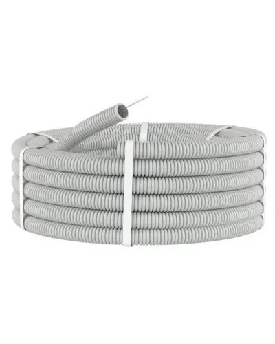 Труба HFFR тяжелая D25, серая (21125HF-GR): Труба гофрированная, с зондом, не распространяющая горение, без галогена в Благовещенске