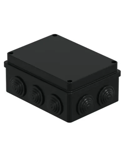 Коробка JBS150 150х110х70, 10 вых., IP55, черная (44009BL-1). Коробка монтажная. Экопласт в Благовещенске