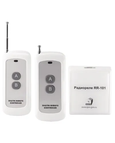 RR-101 + 2 пульта, 250-950 метров, двойное питание 12В и 220В. Комплект радиореле. ИПРо в Благовещенске